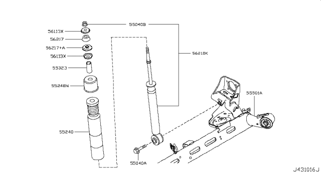 2010 Nissan Cube Rear Suspension Diagram 1