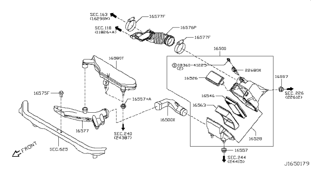 2009 Nissan Cube Air Cleaner Diagram