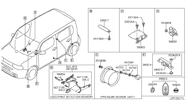 2009 Nissan Cube Electrical Unit Diagram 4