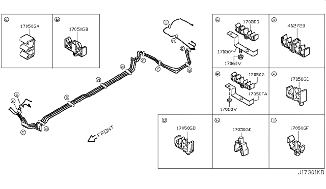 2012 Nissan Cube Fuel Piping Diagram 1