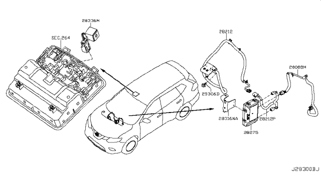 2017 Nissan Rogue Telephone Diagram 1