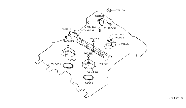 2017 Nissan Rogue Floor Fitting Diagram 4