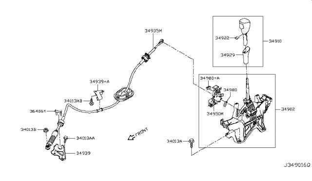 2016 Nissan Rogue Auto Transmission Control Device Diagram 4