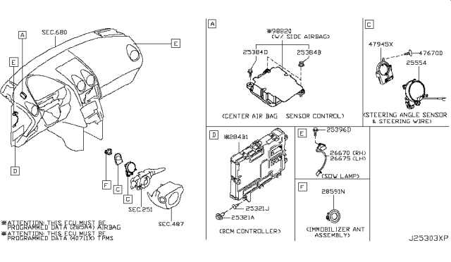 2017 Nissan Rogue Japan Make Electrical Unit Diagram 11