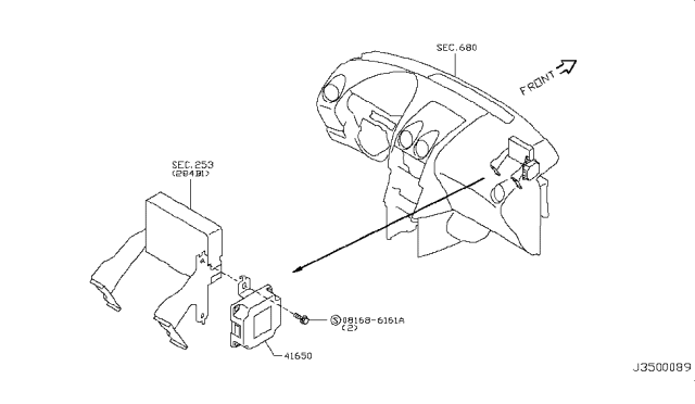 2019 Nissan Rogue Japan Make Transfer Control Parts Diagram 2