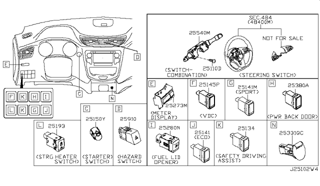 2017 Nissan Rogue Japan Make Switch Diagram 10