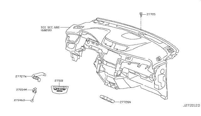 2018 Nissan Rogue Japan Make Control Unit Diagram