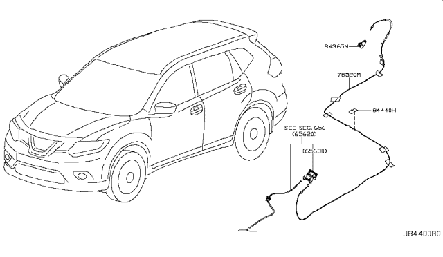 2016 Nissan Rogue Japan Make Trunk Opener Diagram