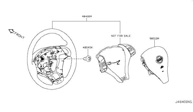 2016 Nissan Rogue Japan Make Steering Wheel Diagram 2