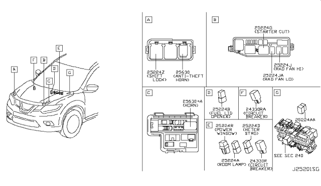 2019 Nissan Rogue Relay Diagram