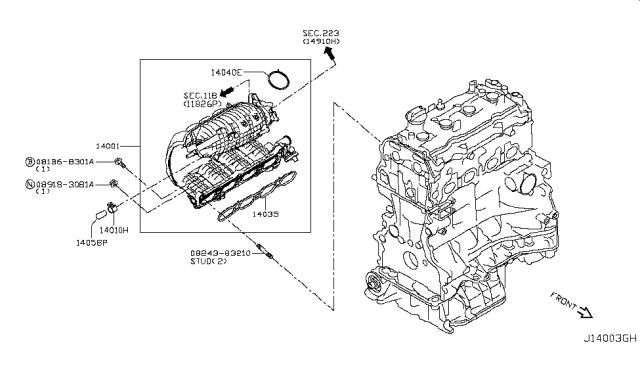 2016 Nissan Rogue Japan Make Manifold Diagram 3