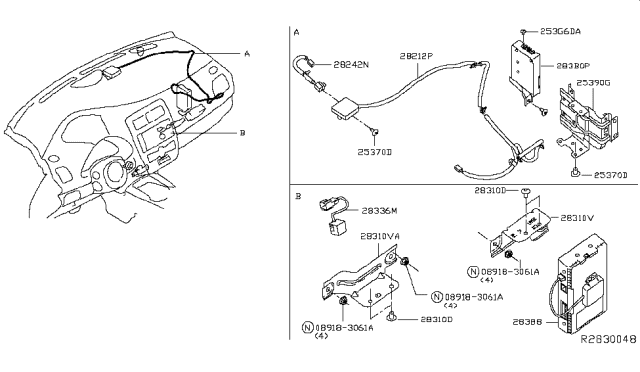 2016 Nissan Leaf Telephone Diagram 1