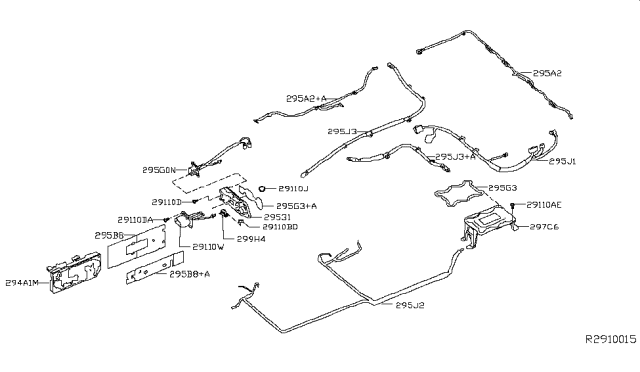 2014 Nissan Leaf Box Assy-Junction,No2 Diagram for 294A1-3NF0A