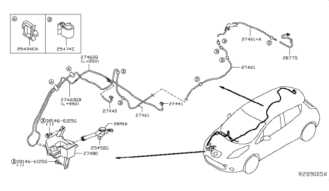 2017 Nissan Leaf Windshield Washer Diagram