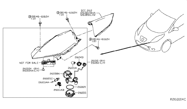 2014 Nissan Leaf Headlamp Diagram 2