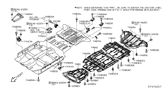 2014 Nissan Leaf Floor Fitting Diagram 2