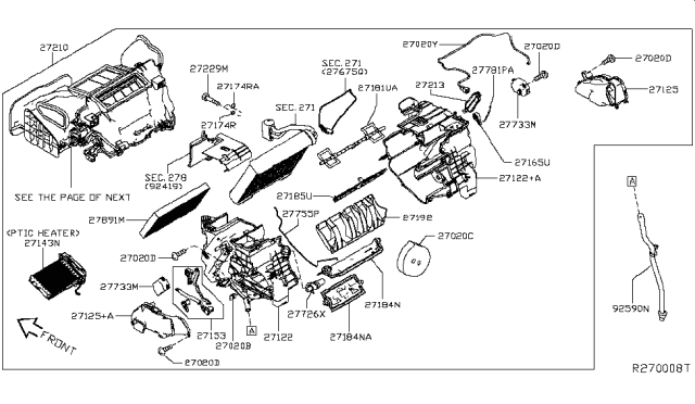 2013 Nissan Leaf Heater & Blower Unit Diagram 4