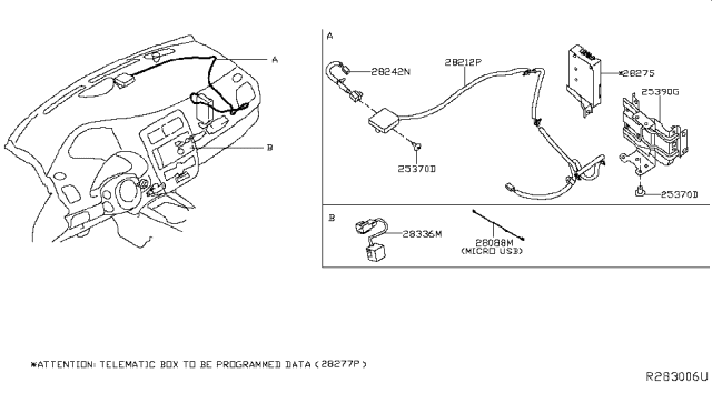 2016 Nissan Leaf Telephone Diagram 3