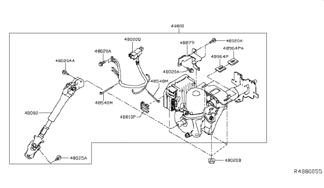 2015 Nissan Leaf Steering Column Diagram 2