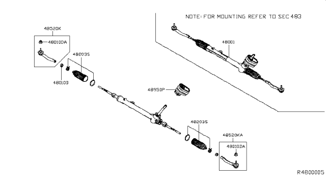 2014 Nissan Leaf Manual Steering Gear Diagram 1