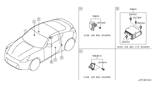 2013 Nissan 370Z Electrical Unit Diagram 1