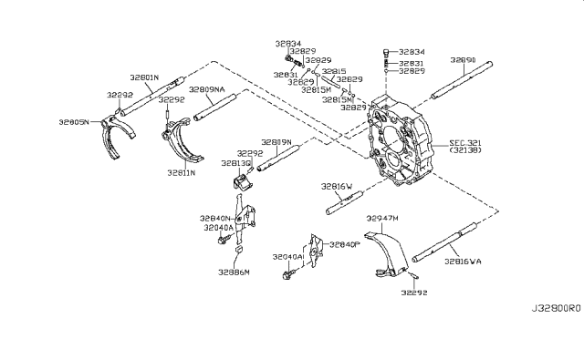 2016 Nissan 370Z Transmission Shift Control Diagram 5