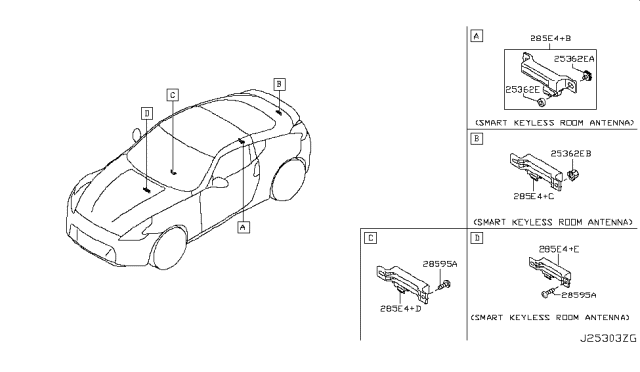 2017 Nissan 370Z Electrical Unit Diagram 7