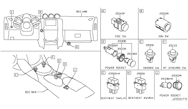 2017 Nissan 370Z Switch Diagram 5