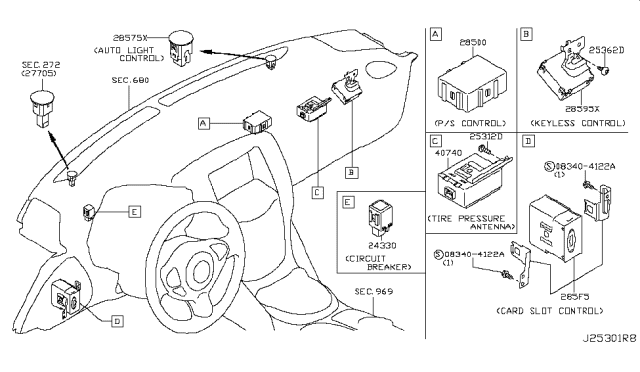 2009 Nissan 370Z Electrical Unit - Diagram 3