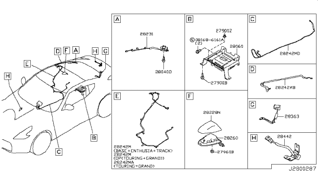 2015 Nissan 370Z Audio & Visual Diagram 4