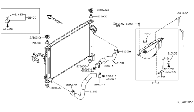 2013 Nissan 370Z Radiator,Shroud & Inverter Cooling Diagram 2