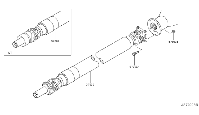 2011 Nissan 370Z Propeller Shaft Diagram