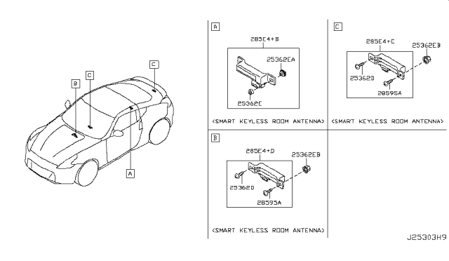 2016 Nissan 370Z Electrical Unit Diagram 5