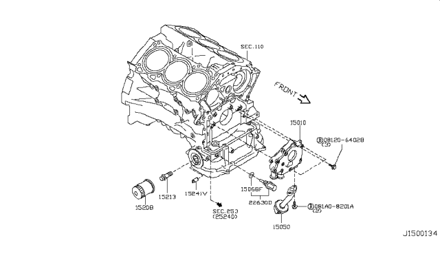 2011 Nissan 370Z Lubricating System Diagram 2