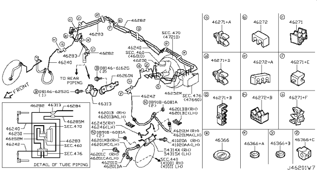 2019 Nissan 370Z Insulator Diagram for 46271-JG00A