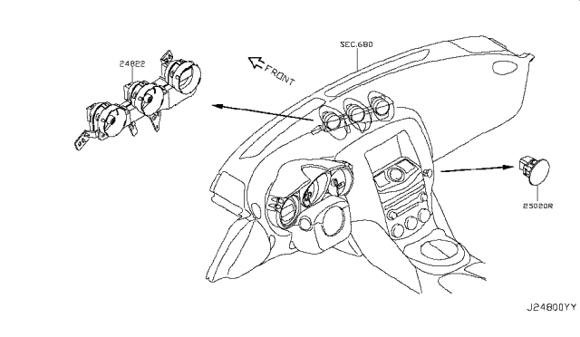 2009 Nissan 370Z Instrument Meter & Gauge Diagram 4