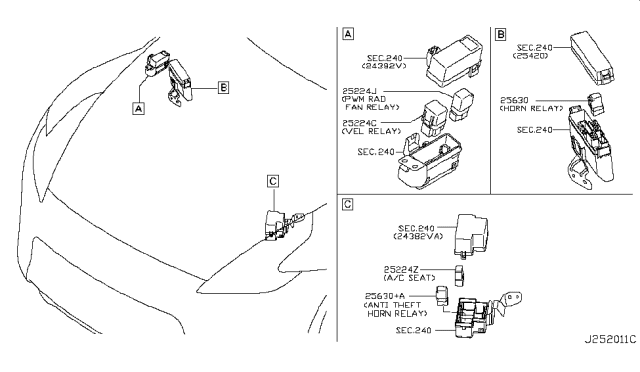 2016 Nissan 370Z Relay Diagram 1