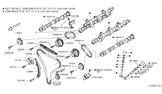 2010 Nissan 370Z Camshaft & Valve Mechanism Diagram 6