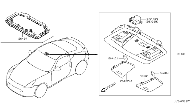 2009 Nissan 370Z Room Lamp Diagram 1