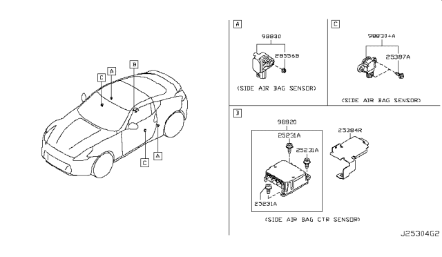 2018 Nissan 370Z Electrical Unit Diagram 1