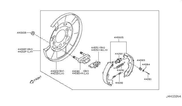 2010 Nissan 370Z Rear Brake Diagram 5