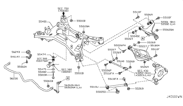 2013 Nissan 370Z Rear Suspension Diagram 3