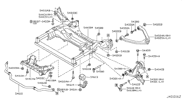 2009 Nissan 370Z Front Suspension Diagram 6