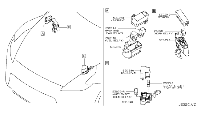 2019 Nissan 370Z Relay Diagram 1