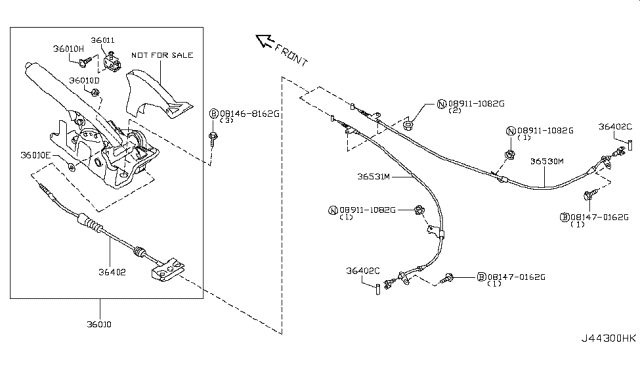 2009 Nissan 370Z Parking Brake Control Diagram 1