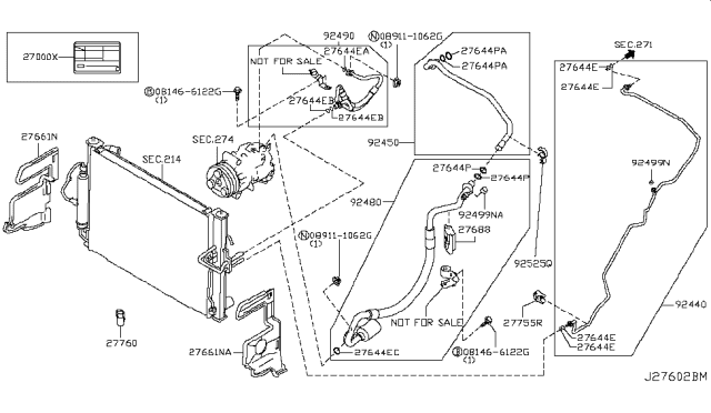 2019 Nissan 370Z Hose-Flexible, Low Diagram for 92480-6GK0A