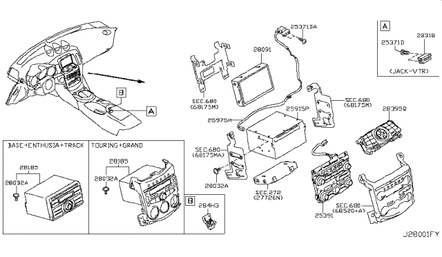 2011 Nissan 370Z Audio & Visual Diagram 5