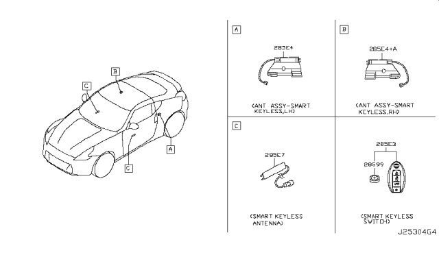 2019 Nissan 370Z Electrical Unit Diagram 5