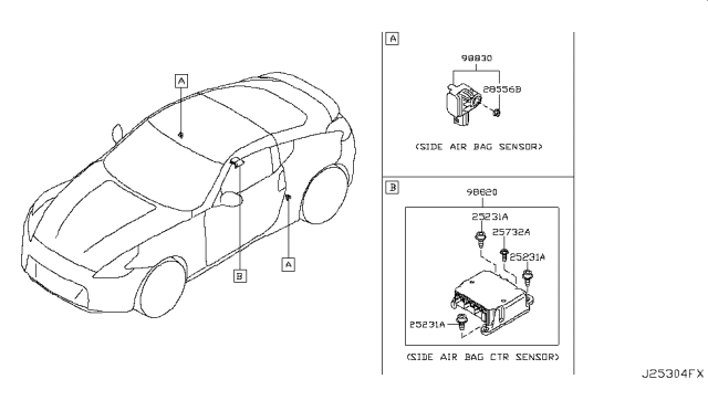 2011 Nissan 370Z Electrical Unit Diagram 1