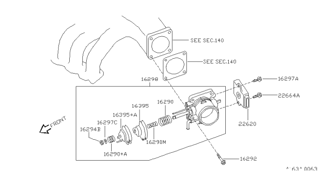 1996 Nissan Quest Throttle Chamber Diagram 2